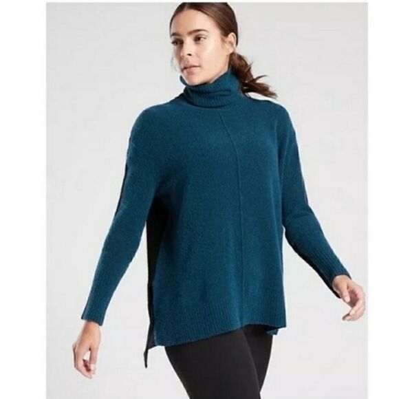 Athleta Transit Merino Wool Blend Pullover Top - Picture 1 of 12